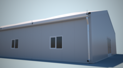 Rendering Außenansicht Unterkunftslösung