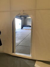 MTE Truppenzelt Innenansicht des Zelteingages