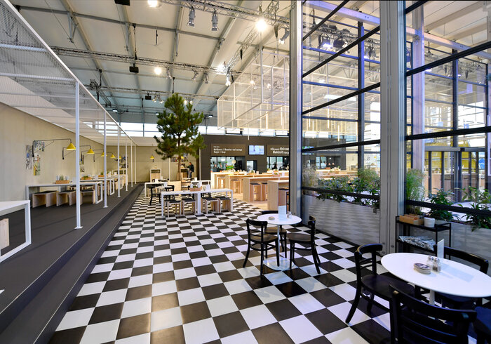 Exhibition hall interior view