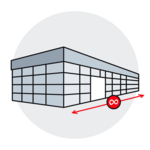 Icon skyline tent can be extended endlessly in a grid pattern