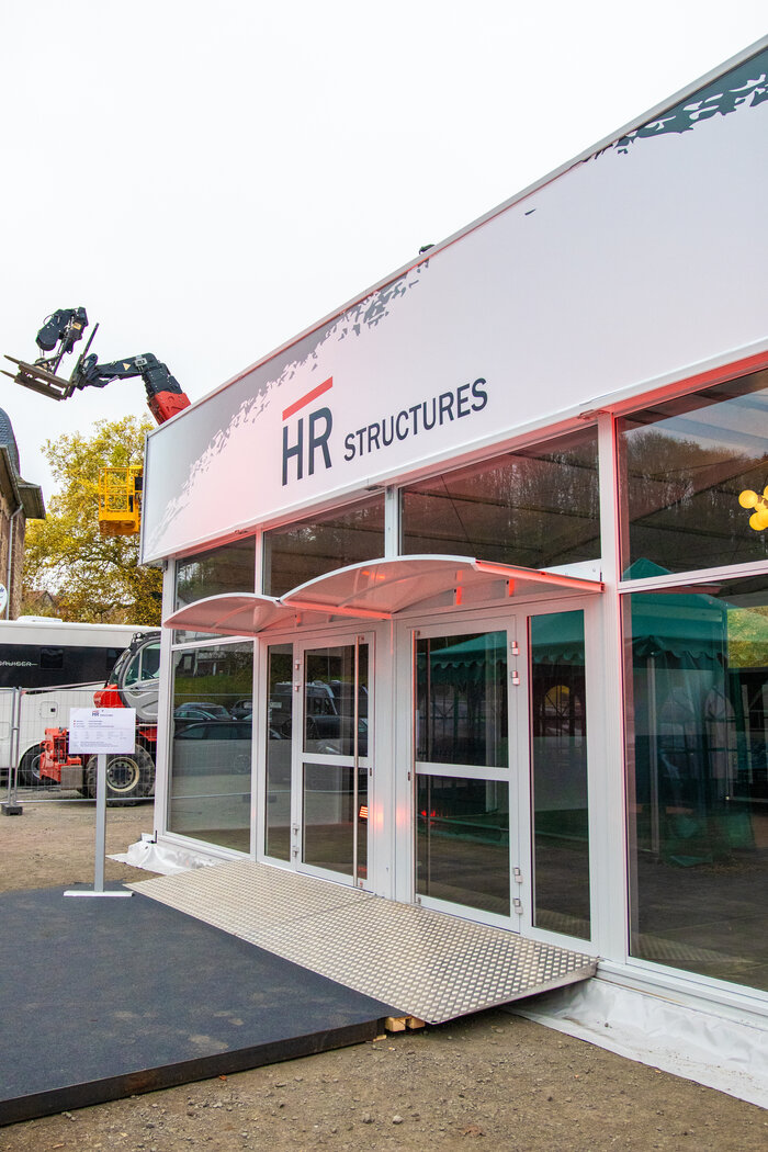 Eingangsbereich des Vegas Eventzelts