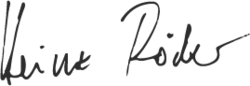 Signature - Heinz Röder