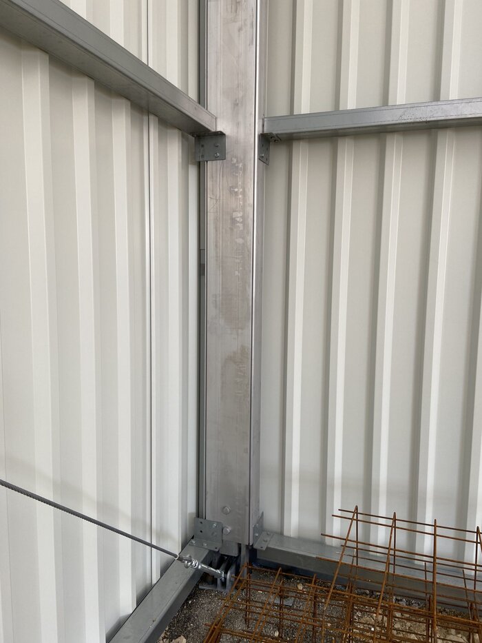 Lagerhalle Ecke Detailbild