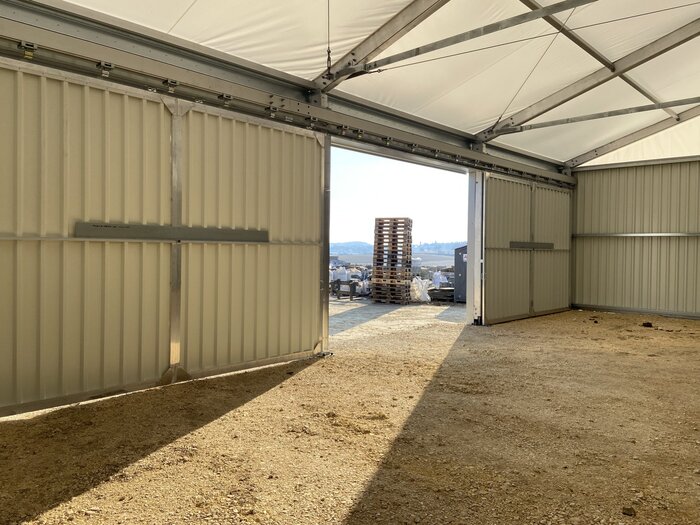 Lagerhalle Schiebetor Innenansicht