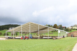 Marquee under construction