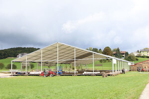 Marquee under construction