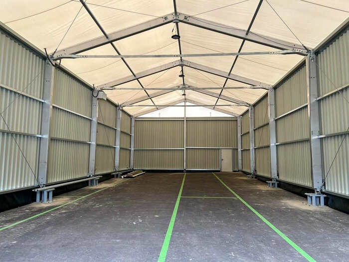 Interior view of cargo hall