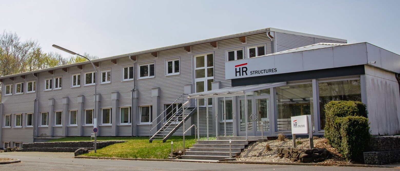 Außenansicht des Firmengebäudes von HR Structures
