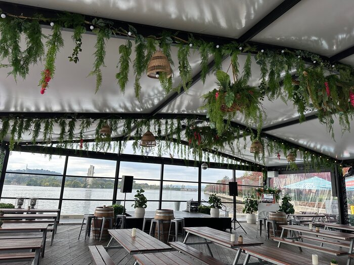 Marquee ready for party