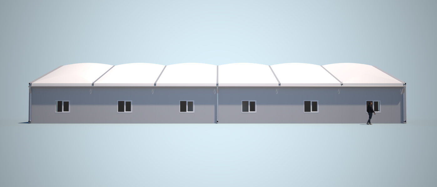 Rendering Seitenansicht Unterkunftslösung