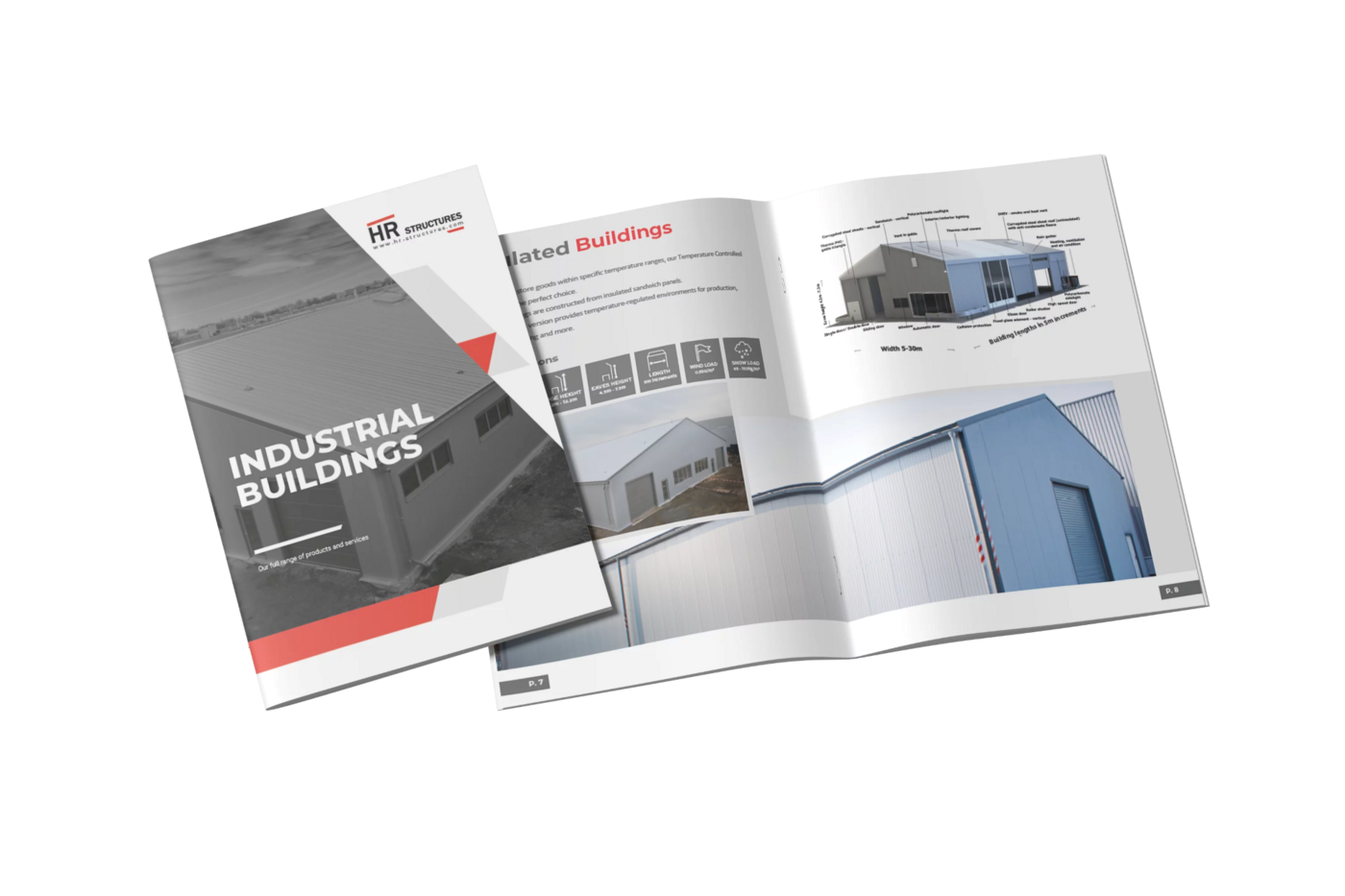 HR Structures brochure for industrial halls