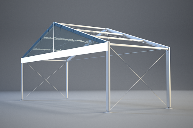 Detail polyglass gable triangle