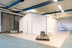 Sicht auf ein MTE Truppenzelt