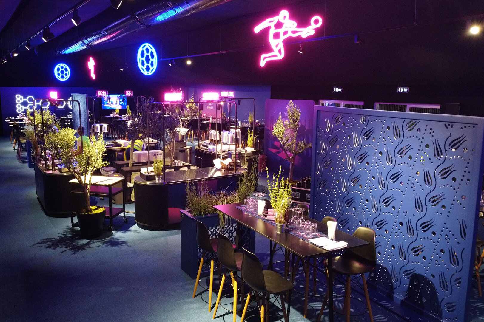 Example of the construction of one of our marquees