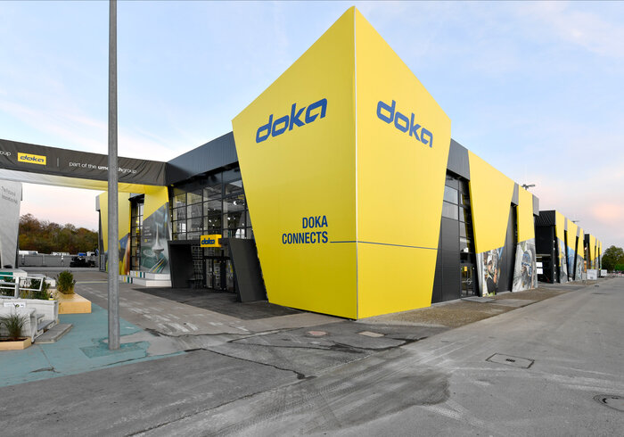 Exhibition hall DOKA exterior view