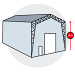 Icon mega tents side height 14m