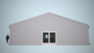 Rendering Frontansicht Unterkunftslösung