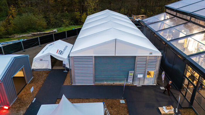 Industrial cargo hall in the UK as storage solution from HR-structures
