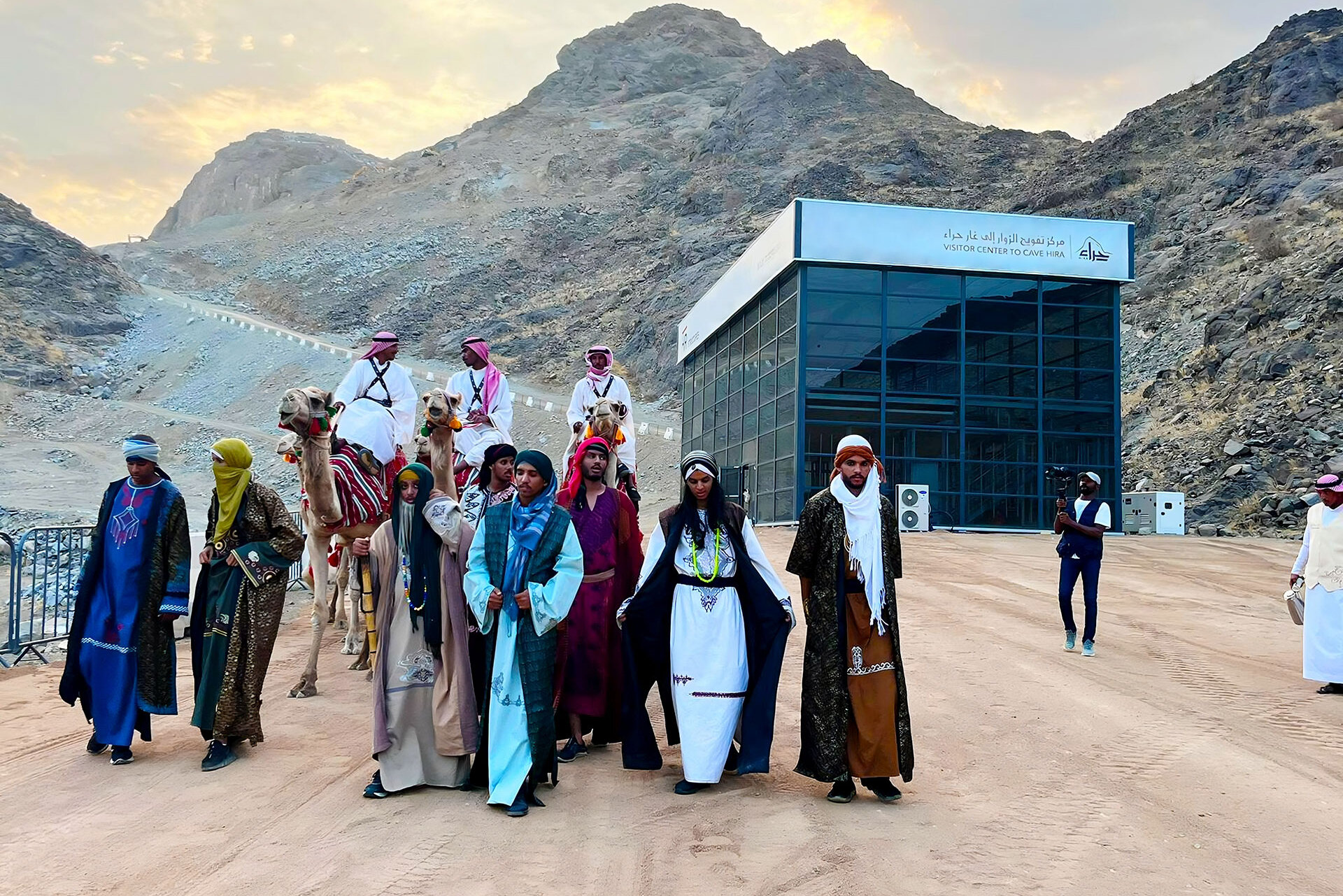 Skyline tent in a desert