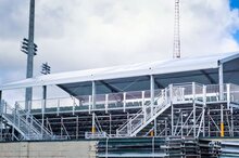 Roofing tribune exterior view