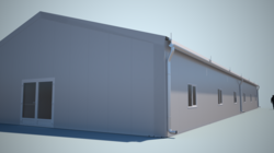 Rendering Außenansicht Unterkunftslösung