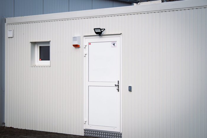 Sozial Container Außenansicht