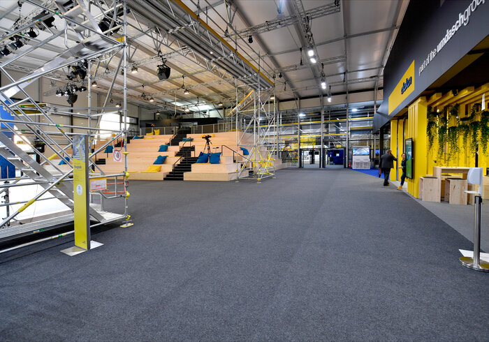 Exhibition hall interior view