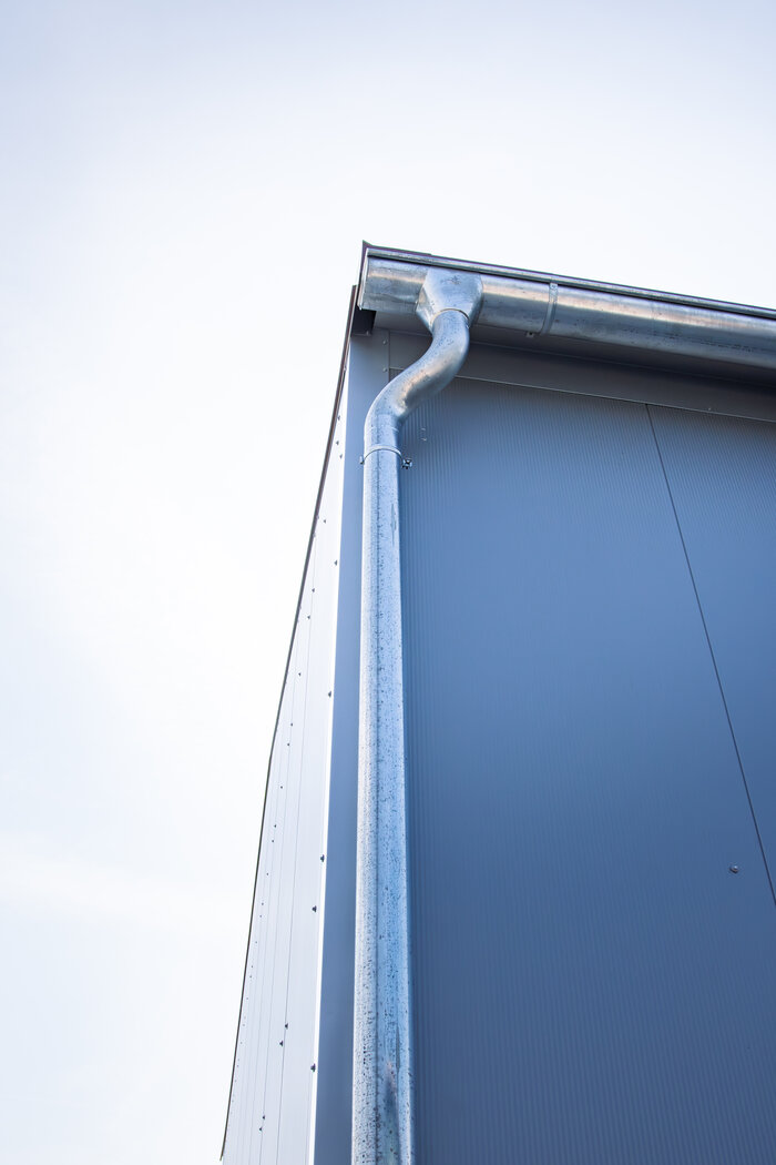 Detail picture rain gutter