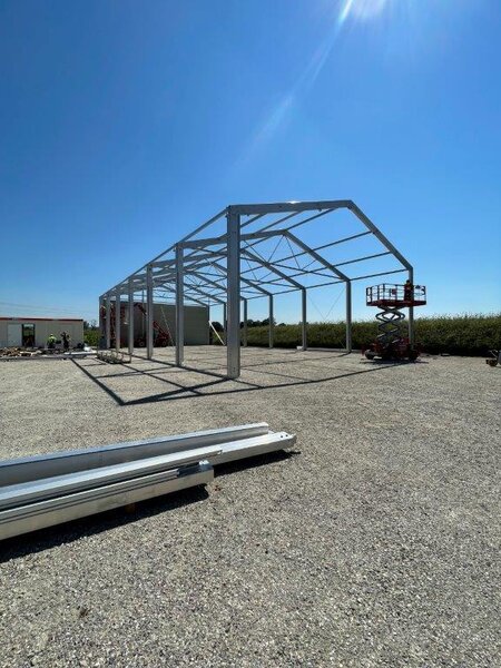 Construction of the warehouse