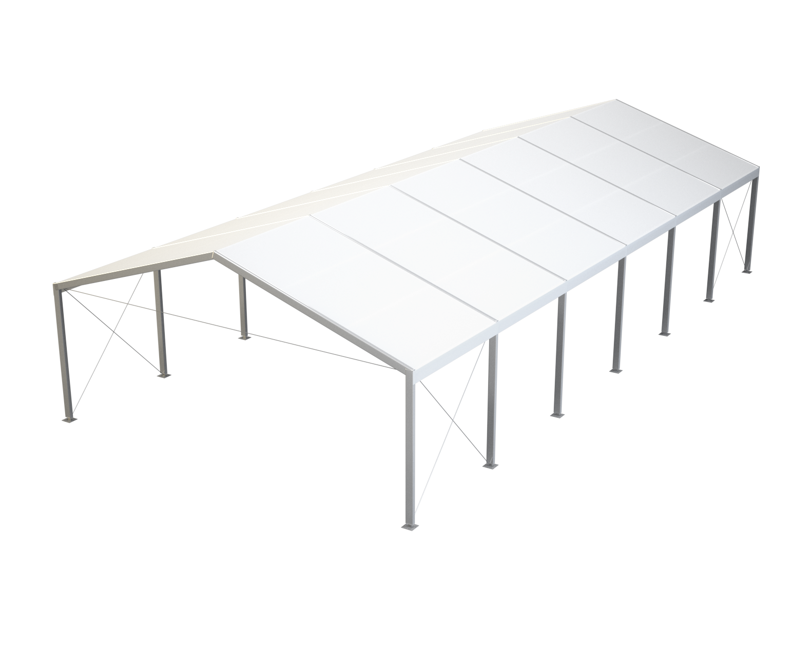 Modellbau einer Überdachung zum einfachen Witterungsschutz