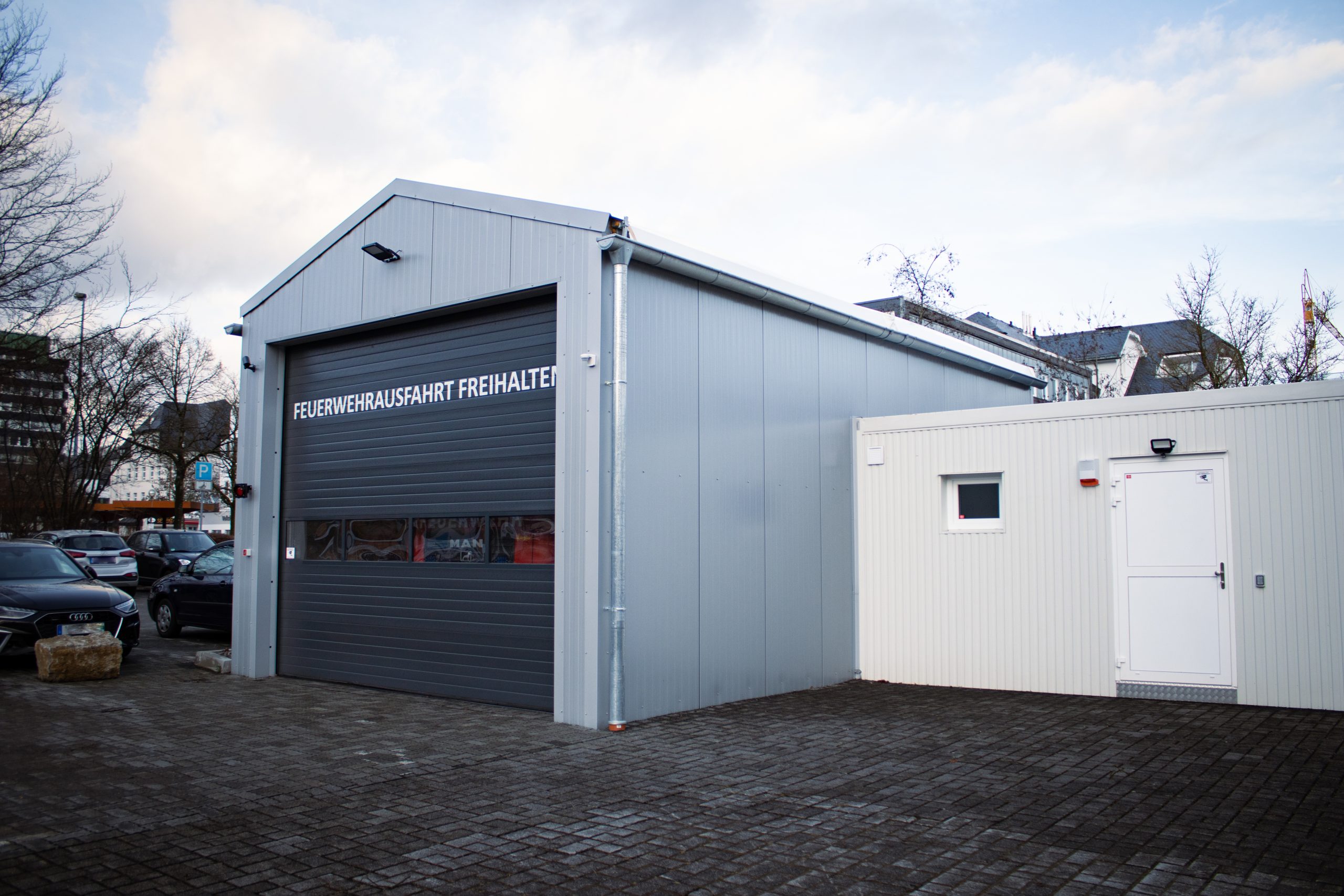 Feuerwehrhalle Außenansicht