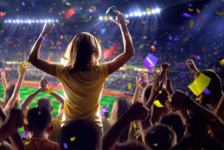 Sports event Image from the grandstand